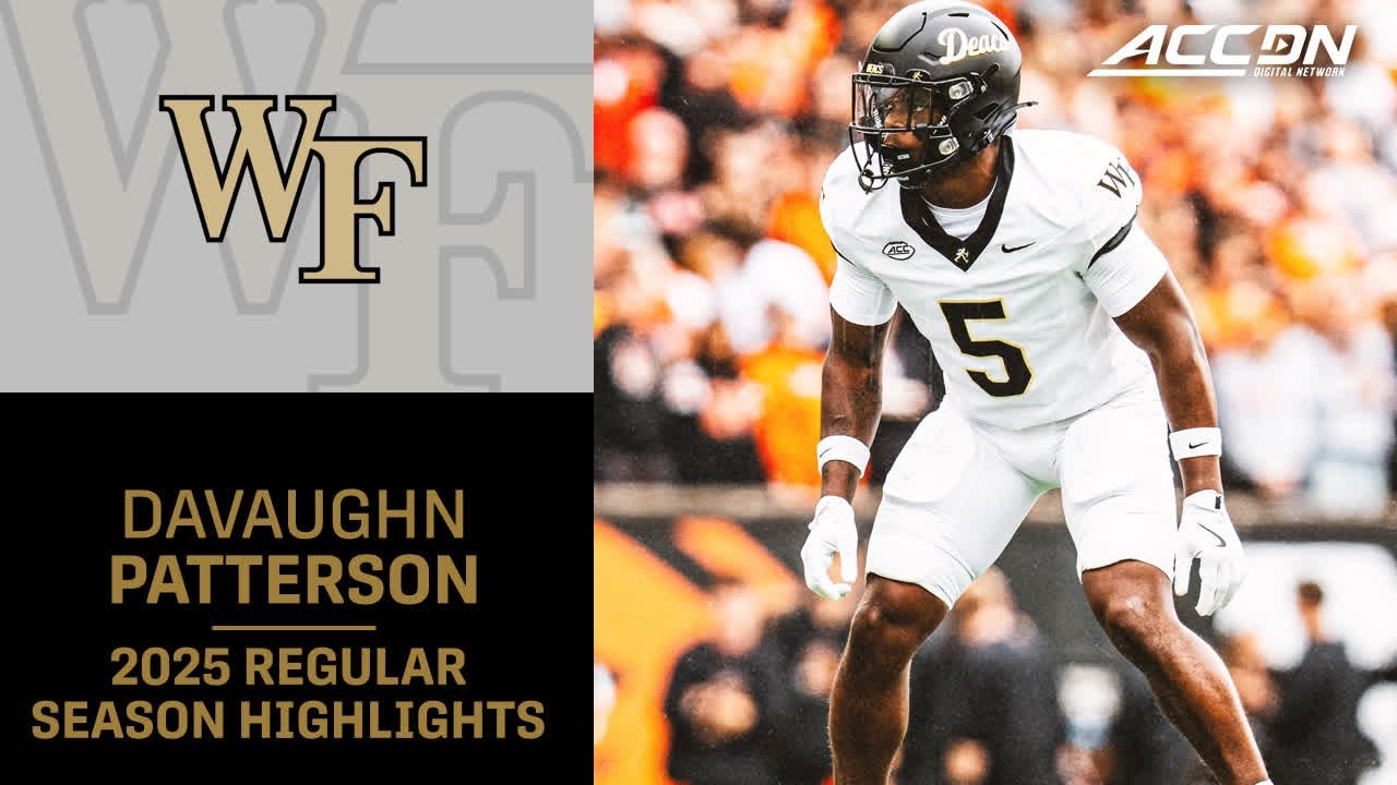 Davaughn Patterson 2025 Regular Season Highlights | Wake Forest Safety