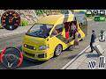 City Transport Van Driving Simulator: Mini bus pick Vietnam passengers game - android gameplay