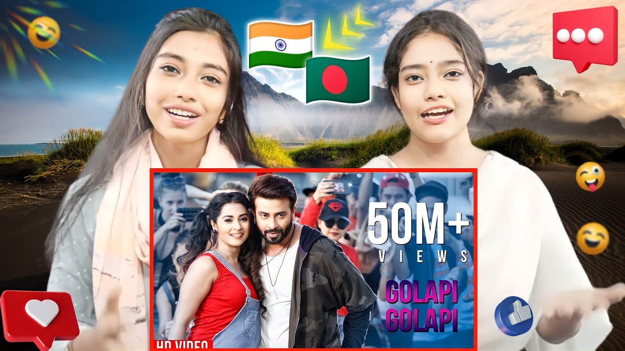 Golapi Golapi l Shakib Khan | Bubly l Chittagainga Powa Noakhailla Maiya | Reaction To Bengali