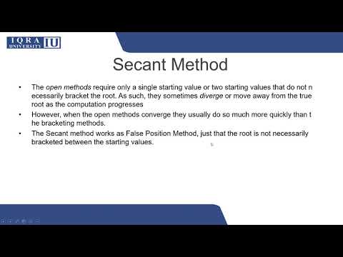 Numerical Computing - Unit 3.1 - Secant Method - Motivation