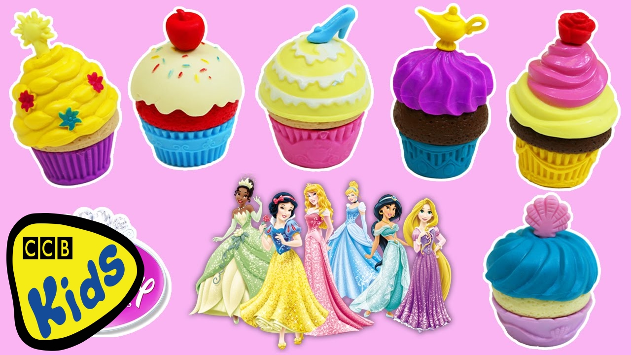 Disney Princess Enchanted Cupcake Partido Jogo Cinderella Belle Rapunzel & More! | CCB