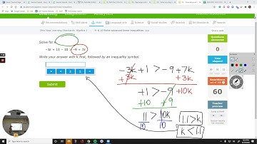 IXL Algebra 1 K.10 Solve advanced linear inequalities [9K8]