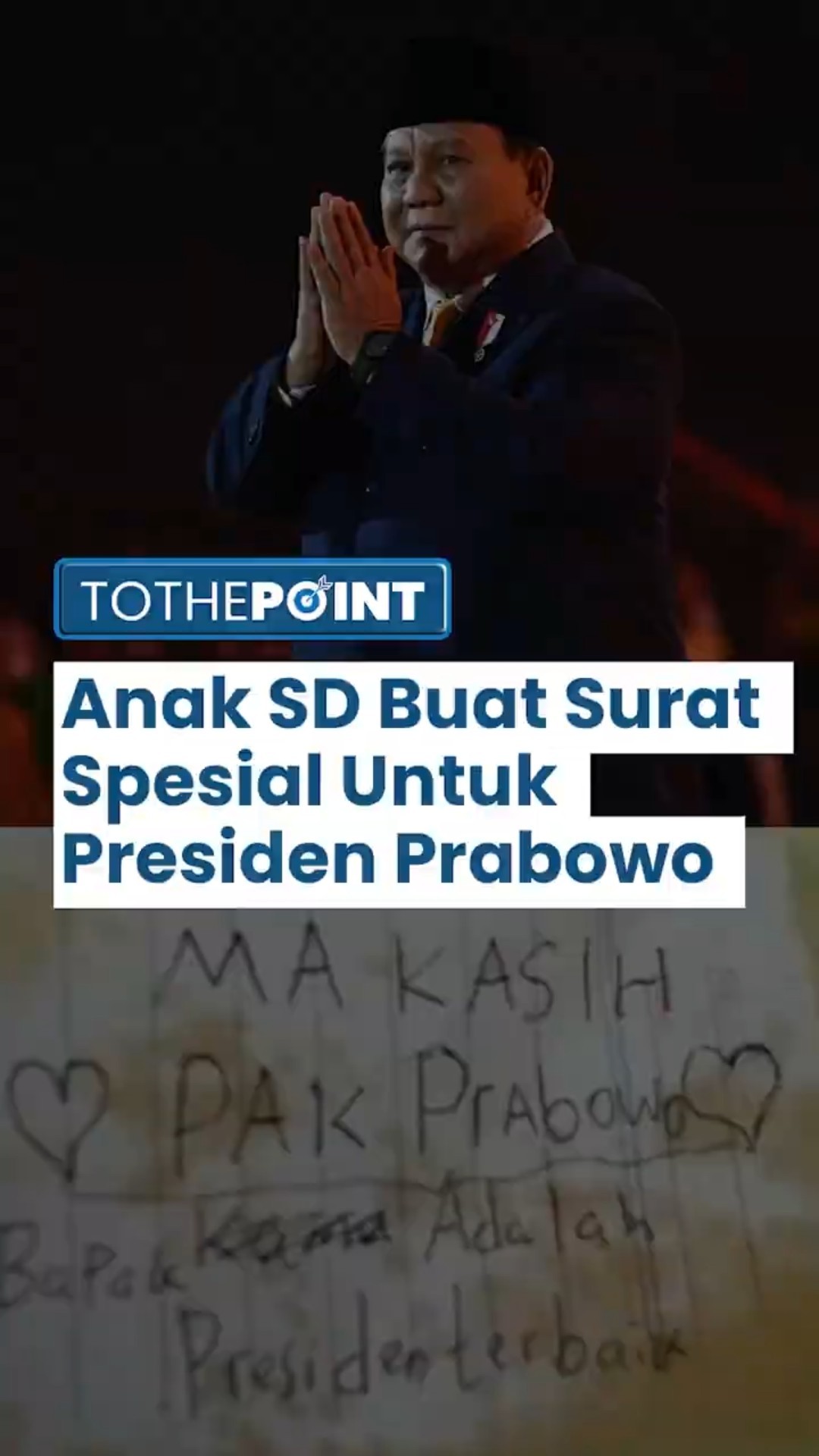 Anak-anak SD di Makassar Buat Surat Spesial Untuk Presiden Prabowo, Ada yang Minta Sepatu