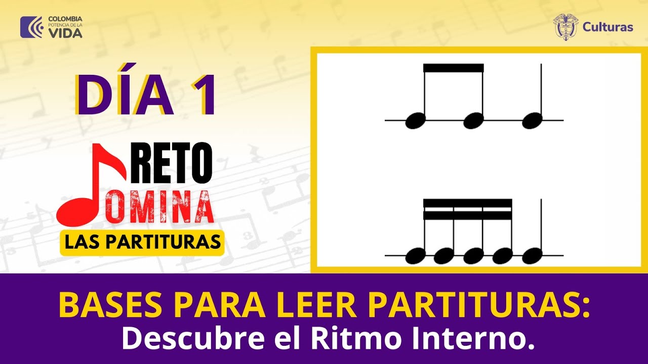 Día 1 Bases para leer partitura RETO DOMINA LAS PARTITURAS