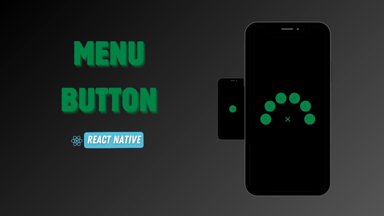 Radial Opening Menu Button with React Native Reanimated - YouTube