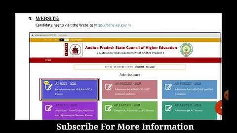 AP ICET 2021 Counselling Process Step By Step In Mobile / PC