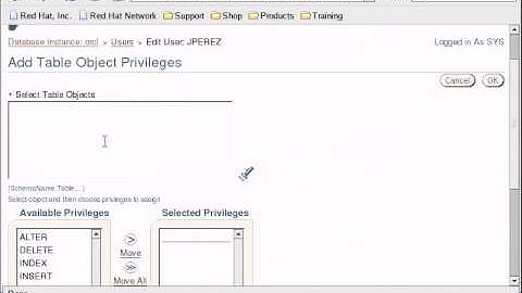 Video Tutorial: Asignar Privilegios de Objeto - Oracle Enterprise Manager