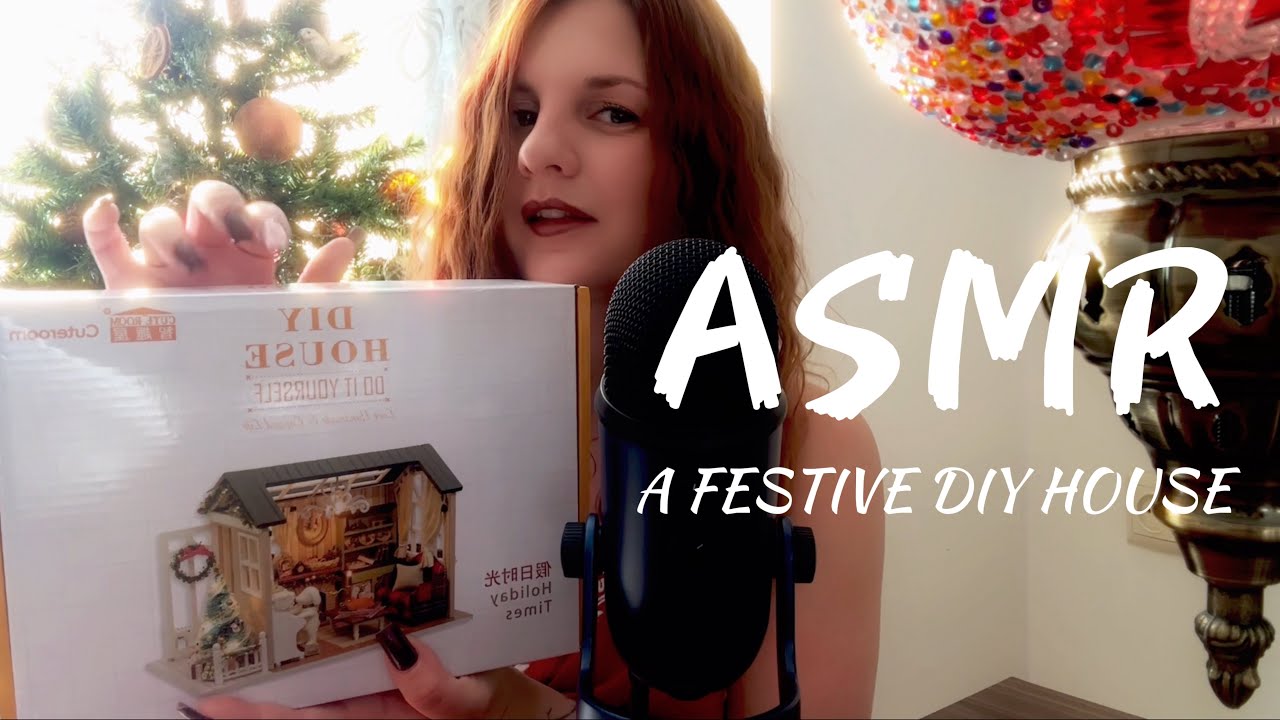 ASMR новогодняя распаковка 🎄 DIY рождественский домик
