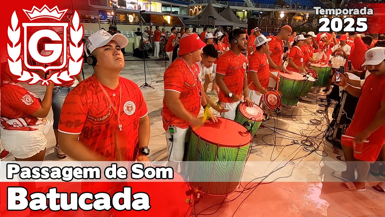 Boi Garantido 2025 | Base da Batucada na Passagem de Som no Bumbódromo - #Parintins25