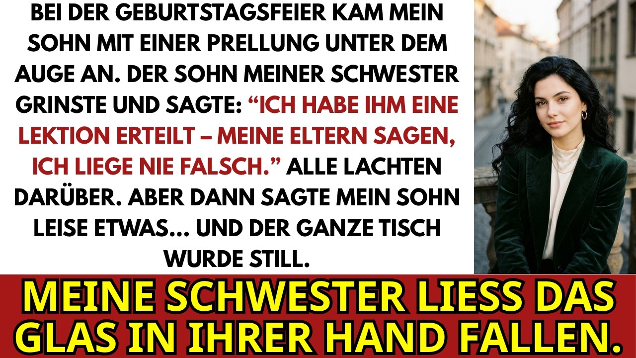 Es war Tims zwölfter Geburtstag,und die ganze Familie saß um den Tisch,als er mit einem blauen Fleck unterm Auge hereinkam. Mein Neffe Tobias grinste nur: „Ich habe ihm eine Lektion erteilt. Meine...