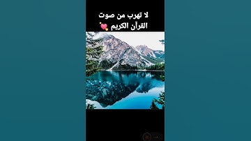 لا تهرب من صوت القرآن الكريم 💘