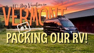 Packing Our RV for 10 Days in Vermont! 🚐 What We Packed, What We Left Behind & ONE Luxury Item