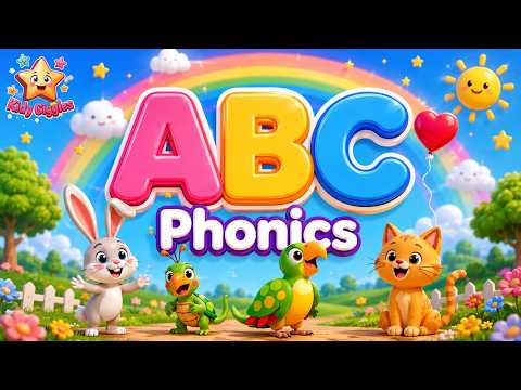 Alphabet Song for 2 & 3 Years Old Kids | Colorful Nursery Rhymes | ABC Song