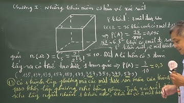 BÀI TẬP XÁC SUẤT. BÀI 2. XÁC XUẤT CỔ ĐIỂN