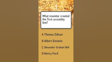 Who invented the first assembly line?