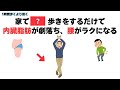 【内臓脂肪リセット】家で〇〇歩きをするだけで45歳以降の腰と姿勢が丸っと変わる歩き方