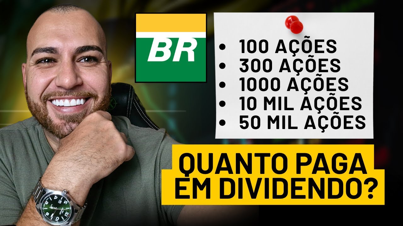 APOSENTADO COM PETR4! QUANTO PAGA EM DIVIDENDOS 100, 300, 1000, 10.000 ações? Vale a pena investir?