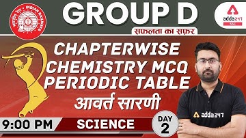 Periodic Table (आवर्त सारणी) | Chemistry | General Science for All Exams | Day 2