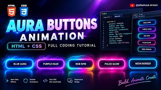 Details ✨ Aura Buttons Animation with HTML & CSS | Full Coding Tutorial News