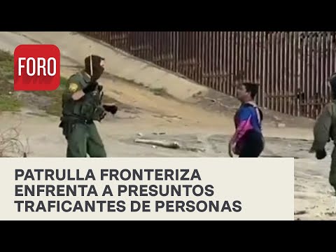 Agentes de la Patrulla Fronteriza se enfrentan a presuntos traficantes de personas - Las Noticias