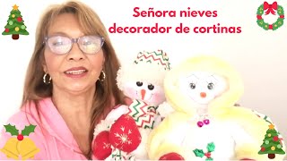 Tutorial Cómo hacer Señora nieves decorador de cortinas