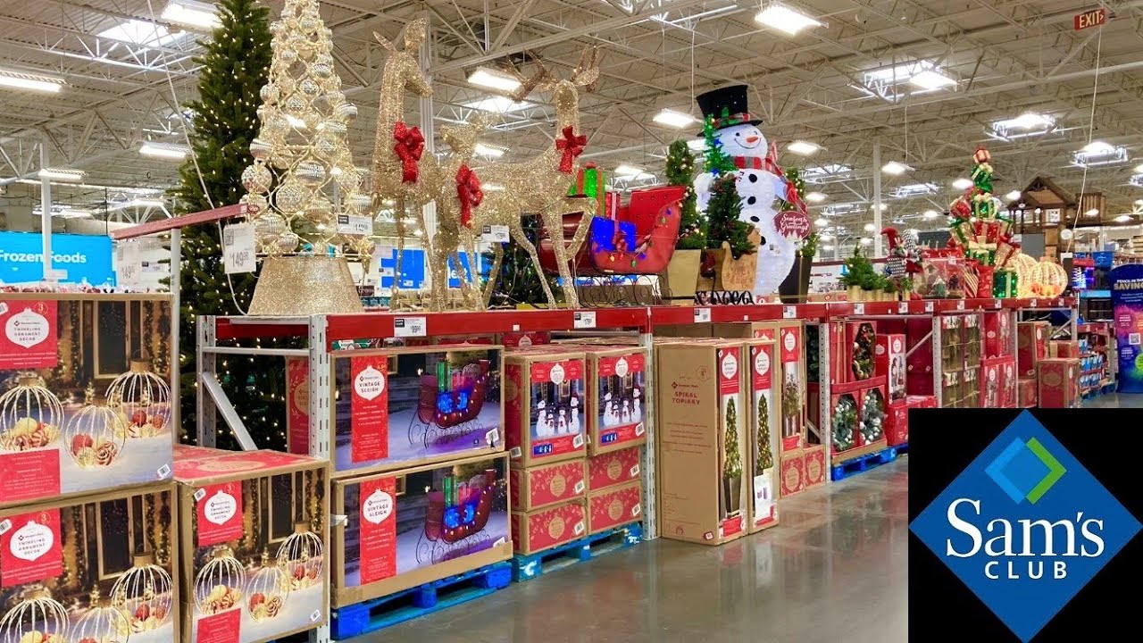 SAM'S CLUB CHRISTMAS DECORATIONS CHRISTMAS TREES ORNAMENTS SHOP WITH ME