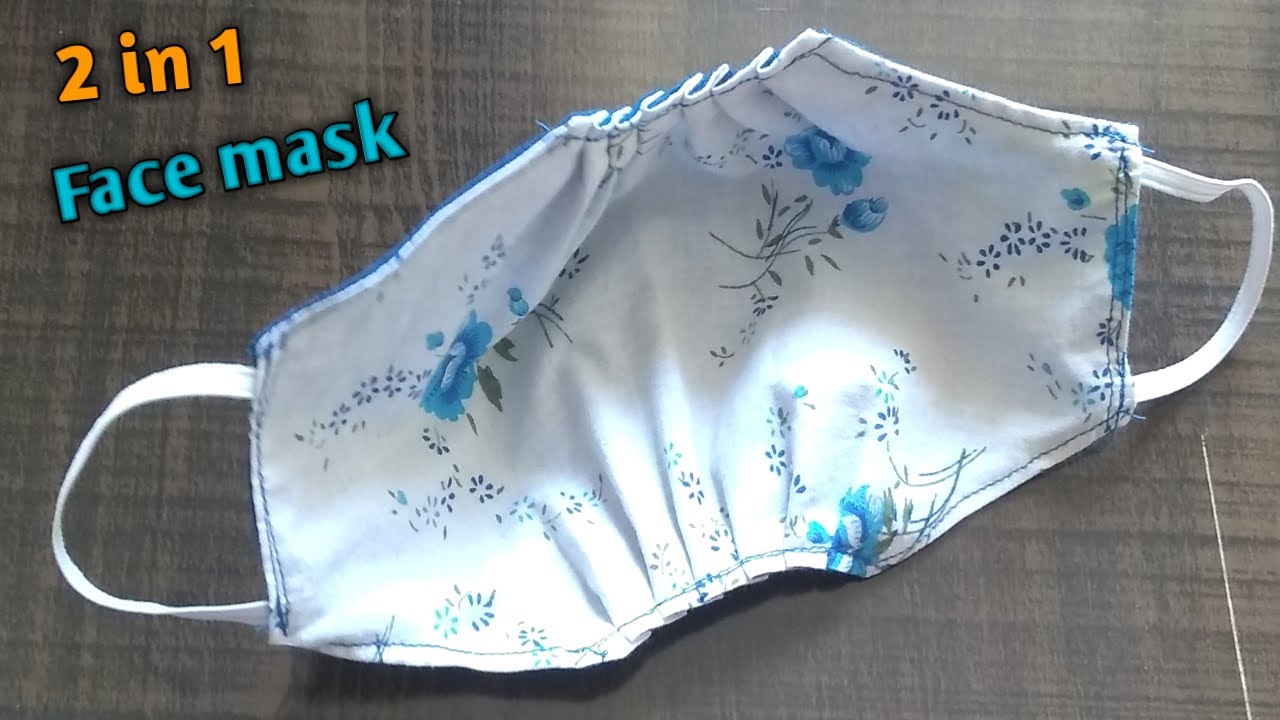 DIY 2in1 new breathable face mask/facemask tutorial/easy to breath DIY
