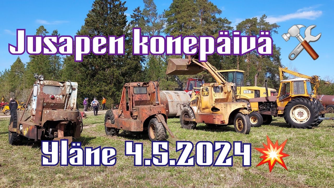 Historian ensimmäinen Jusapen Konepäivä Yläneellä 🛠