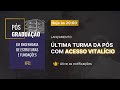Lançamento 5ª Turma - Pós-Graduação em engenharia de estruturas e fundações