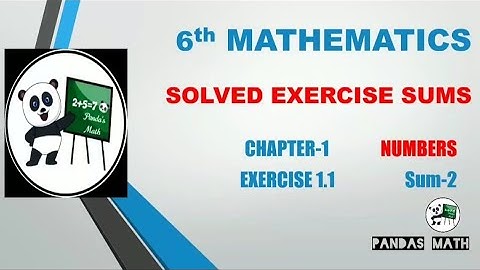 Samacheer 6th Std Maths|| CH-1 || NUMBERS || Exercise: 1.1 || Sum-2|| Term-1|| (T.N) 2020|| In Tamil