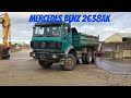 Mercedes Benz 2638AK 6x6 tipper demonstration