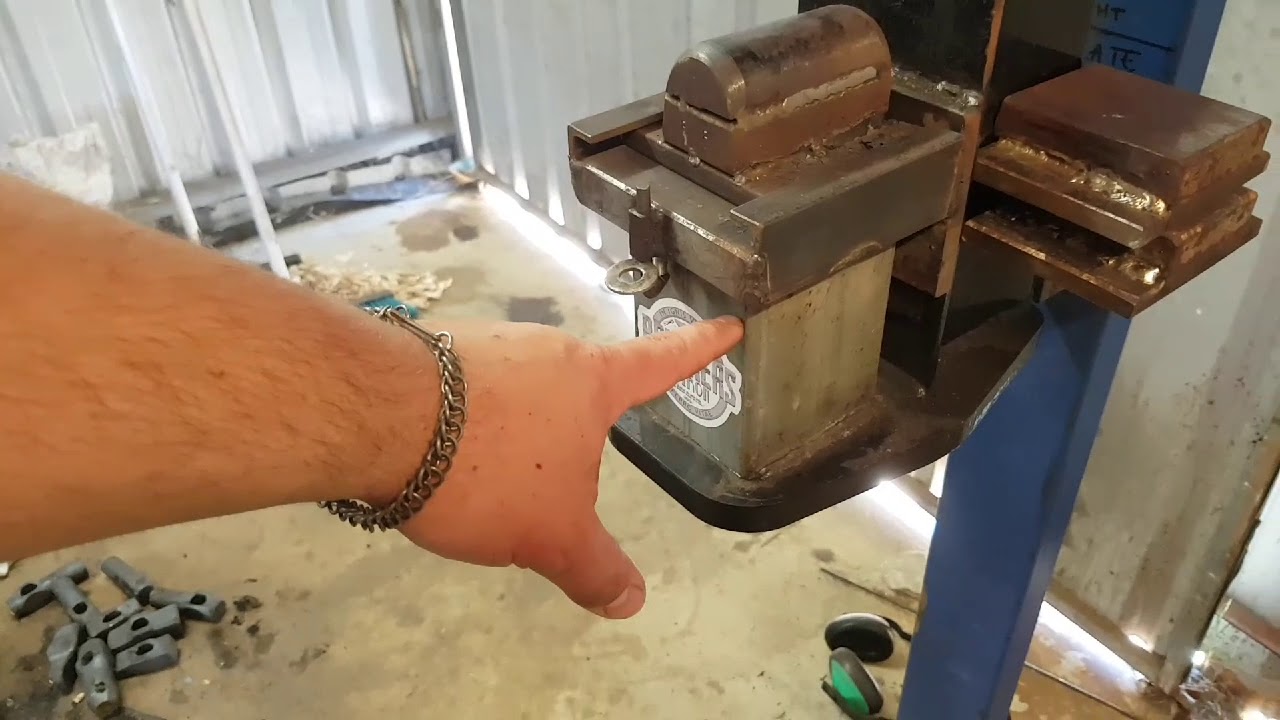 20T log splitter forging press build breakdown