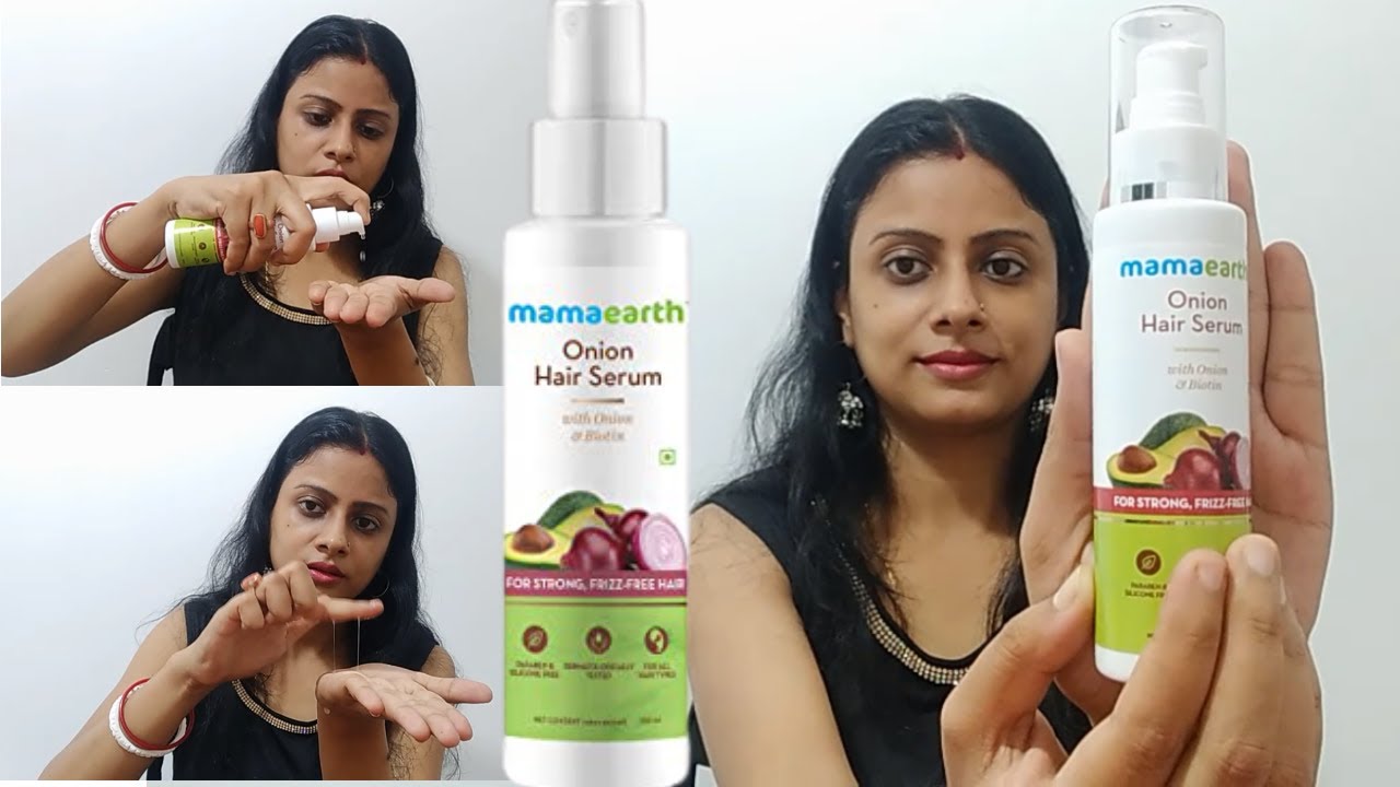 Mamaearth Onion Hair Serum Review After Use, Live Demo, How to Use &  Benefits - YouTube
