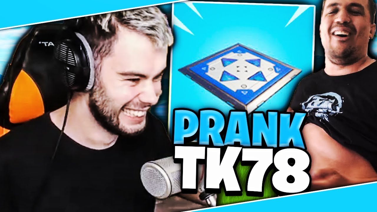 J'AI PRANK TK AVEC UN REBONDISSEUR SUR FORTNITE BATTLE ROYALE !!!