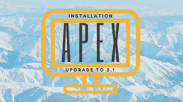 Apex (Oracle Application Express) Installation and Update to 5 1
