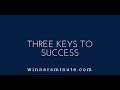 Three Keys to Success | The Winner's Minute With Mac Hammond