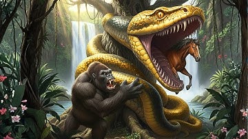 King Kong’s Epic Battle: Saving the Stray Horse from a Giant Python in the Amazon 2025! 🦍🐎🐍