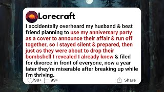 I accidentally overheard my husband & best friend planning to use my anniversary party as a cover...