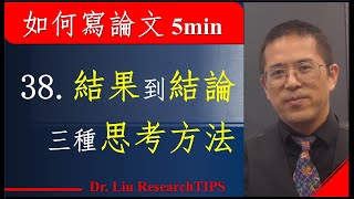 如何写论文5分钟系列讲座38 从结果推出结论的三种思考方法