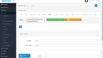 opencart product options with devman tools options addon