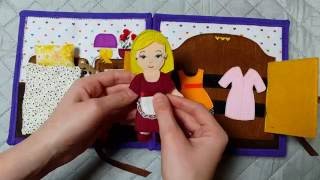 Handmade Quiet book for girls The Dollhouse