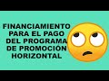 Soy Docente: FINANCIAMIENTO PARA EL PAGO DEL PROGRAMA DE PROMOCIÓN HORIZONTAL