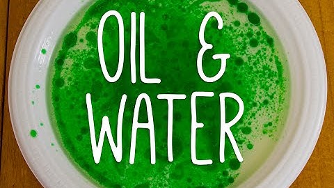 Oil & Water - Pop Up Science Experiment