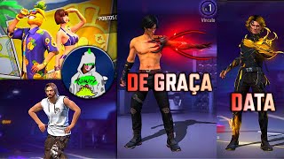 DATA DA NOVA SKIN EVOLUTIVA, NOVO PERSONAGEM DE GRAÇA, INCUBADORA, DINO 2D - NOVIDADES FREE FIRE