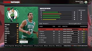 NBA 2K24 MyNBA Tutorial: How to set Rotation/Minutes/Setup