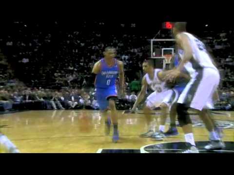 Serge Ibaka dunks on Tony Parker 1-1-11