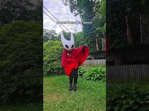 Hornet does ai cat dance IN REAL LIFE... #art #dragonpuppets #fyp #hollowknight #cosplay #silksong