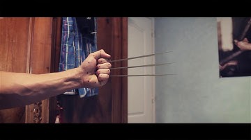 My first Wolverine claws CGI