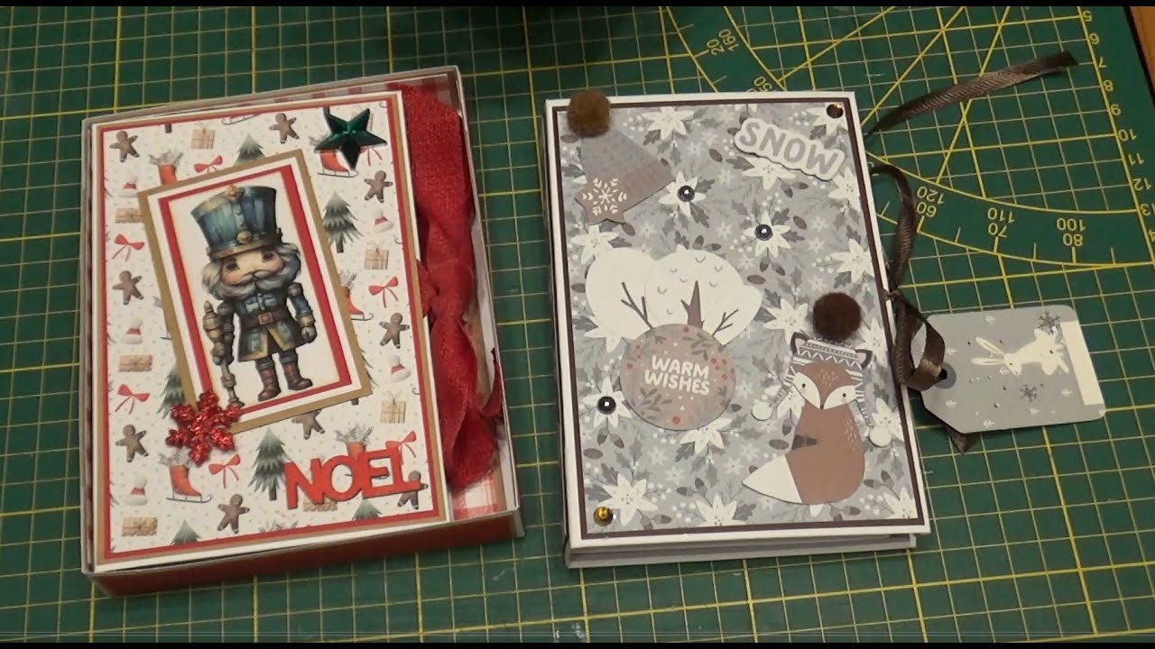 TUTO mini album de Noël super facile #scrapbooking #noel #tutorial