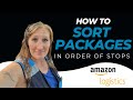 Amazon Flex Driver Tip | How to Sort Packages by Stop Number for Faster more Efficient Deliveries